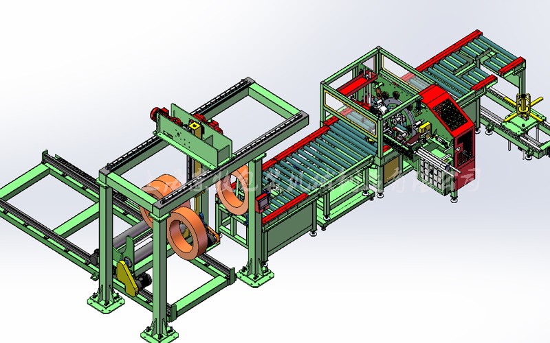 鋼絲、焊絲包裝、碼垛、貼標(biāo)、捆扎機(jī)